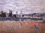 Claude Monet Poppy Field near Vetheuil Germany oil painting artist